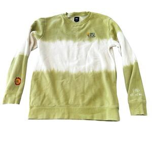 Vans‎ Unisex Tie Dye Crew Sweatshirt M Multicolor Embroidered Logo